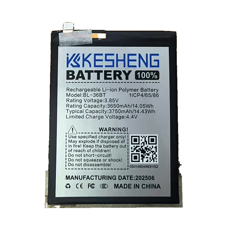 KESHENG BL-36BT replacement battery reference photograph; background cleaned
