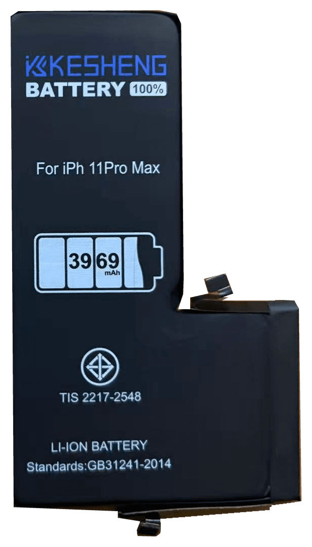 iP11ProMax original photograph battery cutout with original label and connector