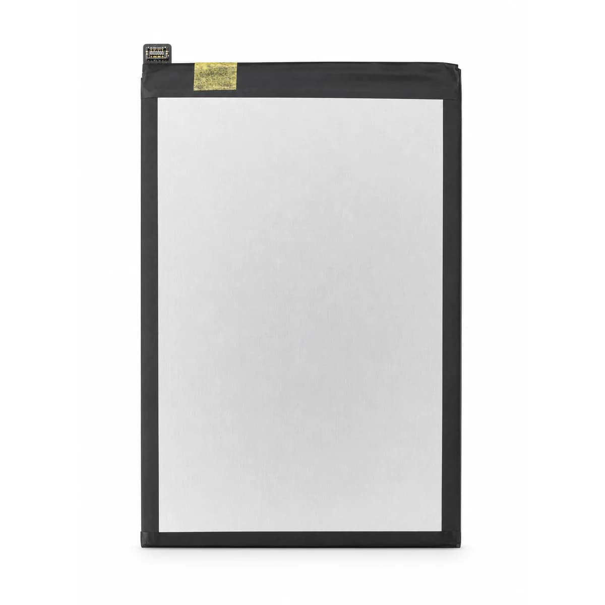 Back view of BL-49FT replacement battery with silver protective surface