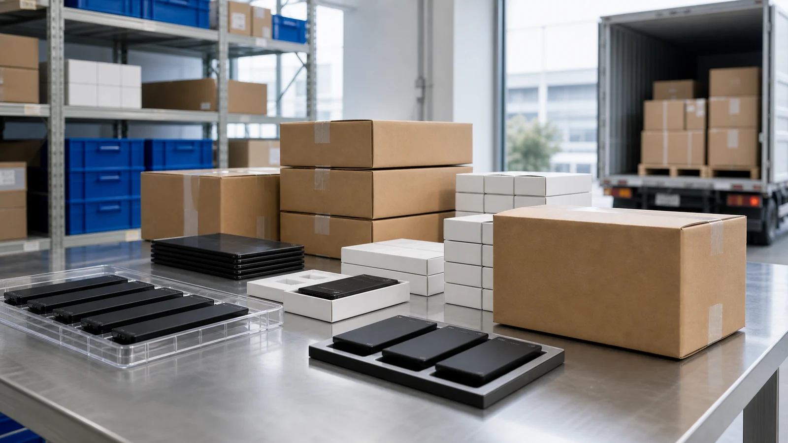 Export packaging and shipping preparation for mobile phone battery bulk orders