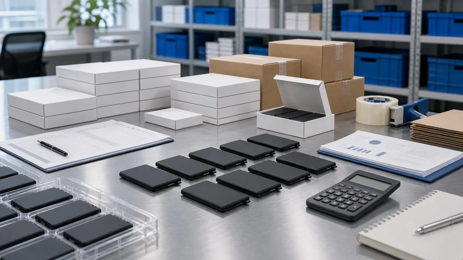 Wholesale replacement phone battery order preparation for repair chains
